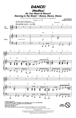 page one of DANCE! (Medley) (SSA Choir)