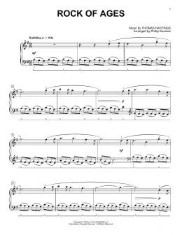 page one of Rock Of Ages [Classical version] (arr. Phillip Keveren) (Piano Solo)