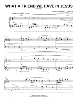 page one of What A Friend We Have In Jesus [Classical version] (arr. Phillip Keveren) (Piano Solo)