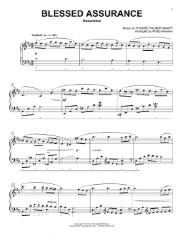 page one of Blessed Assurance [Classical version] (arr. Phillip Keveren) (Piano Solo)