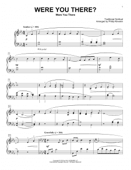 page one of Were You There? [Classical version] (arr. Phillip Keveren) (Piano Solo)