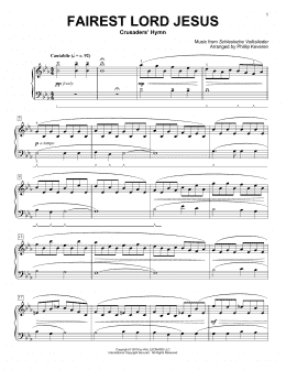 page one of Fairest Lord Jesus [Classical version] (arr. Phillip Keveren) (Piano Solo)