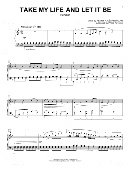page one of Take My Life And Let It Be [Classical version] (arr. Phillip Keveren) (Piano Solo)