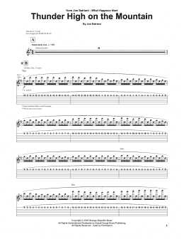 page one of Thunder High On The Mountain (Guitar Tab)