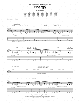 page one of Energy (Guitar Tab)