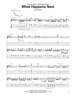 page one of What Happens Next (Guitar Tab)