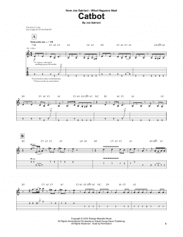 page one of Catbot (Guitar Tab)
