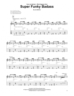 page one of Super Funky Badass (Guitar Tab)