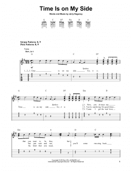 page one of Time Is On My Side (Easy Guitar Tab)