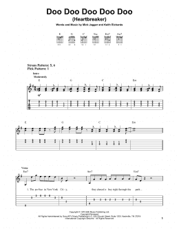 page one of Doo Doo Doo Doo Doo (Heartbreaker) (Easy Guitar Tab)