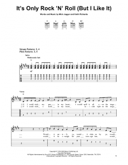 page one of It's Only Rock 'N' Roll (But I Like It) (Easy Guitar Tab)