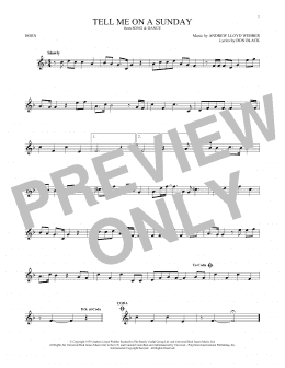 page one of Tell Me On A Sunday (French Horn Solo)