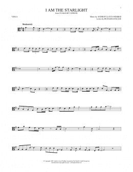page one of I Am The Starlight (Viola Solo)