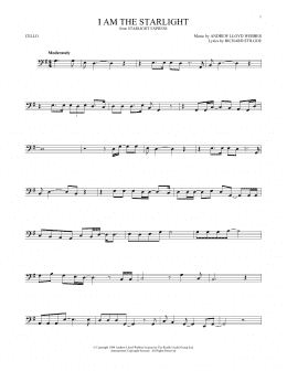 page one of I Am The Starlight (Cello Solo)