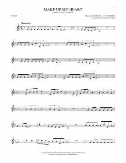 page one of Make Up My Heart (Violin Solo)