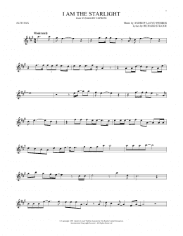 page one of I Am The Starlight (Alto Sax Solo)