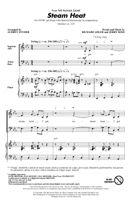 page one of Steam Heat (SATB Choir)
