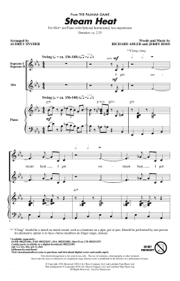 page one of Steam Heat (SSA Choir)