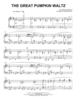 page one of The Great Pumpkin Waltz (arr. Phillip Keveren) (Piano Solo)