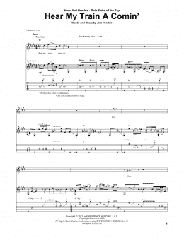 page one of Hear My Train A Comin' (Guitar Tab)