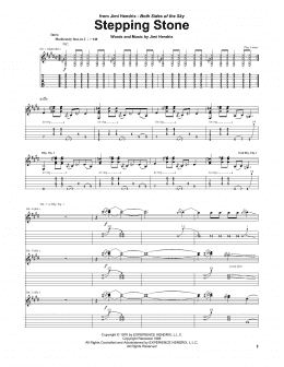 page one of Stepping Stone (Guitar Tab)