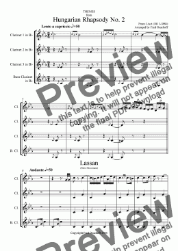 page one of Hungarian Rhapsody No 2