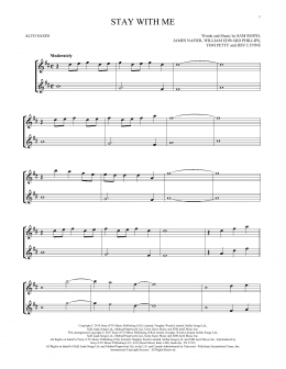 page one of Stay With Me (Alto Sax Duet)