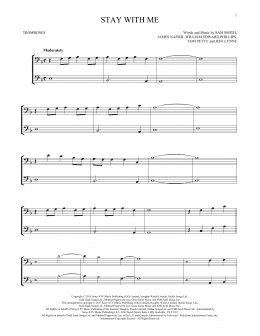 page one of Stay With Me (Trombone Duet)
