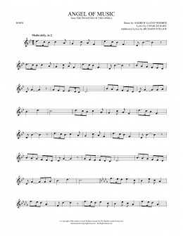 page one of Angel Of Music (from The Phantom Of The Opera) (French Horn Solo)