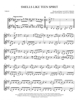 page one of Smells Like Teen Spirit (Violin Duet)
