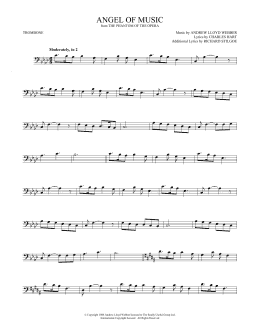 page one of Angel Of Music (from The Phantom Of The Opera) (Trombone Solo)
