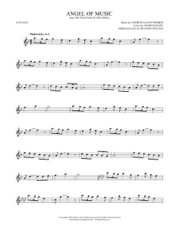 page one of Angel Of Music (from The Phantom Of The Opera) (Alto Sax Solo)