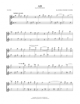 page one of Air (Flute Duet)