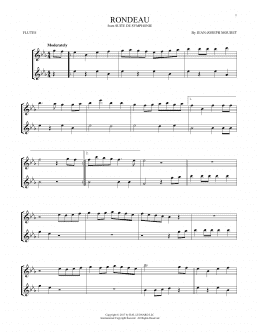 page one of Fanfare Rondeau (Flute Duet)