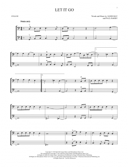 page one of Let It Go (Cello Duet)