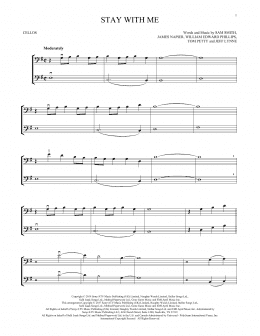 page one of Stay With Me (Cello Duet)