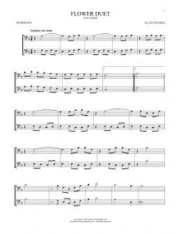 page one of Flower Duet (Trombone Duet)