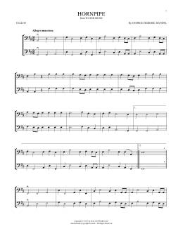 page one of Hornpipe (Cello Duet)
