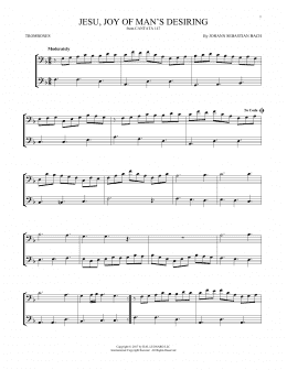 page one of Jesu, Joy Of Man's Desiring (Trombone Duet)