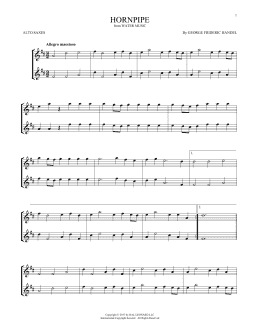 page one of Hornpipe (Alto Sax Duet)