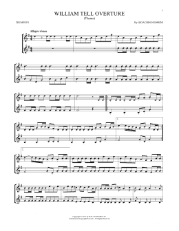 page one of William Tell Overture (Trumpet Duet)