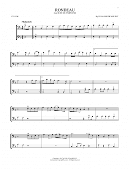 page one of Fanfare Rondeau (Cello Duet)