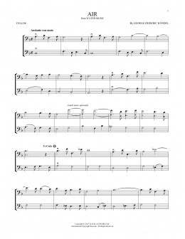 page one of Air (Cello Duet)
