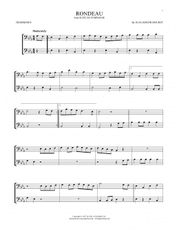 page one of Fanfare Rondeau (Trombone Duet)