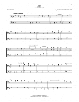 page one of Air (Trombone Duet)