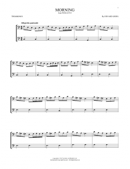 page one of Morning (Trombone Duet)