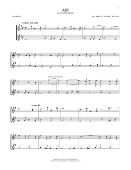 page one of Air (Trumpet Duet)