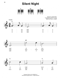 page one of Silent Night (Super Easy Piano)