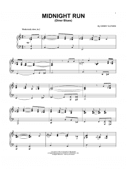 page one of Diner Blues (Piano Solo)