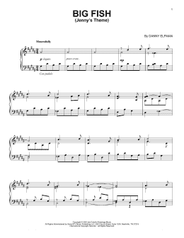 page one of Jenny's Theme (Piano Solo)